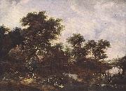 Meindert Hobbema The Watermill Oak oil